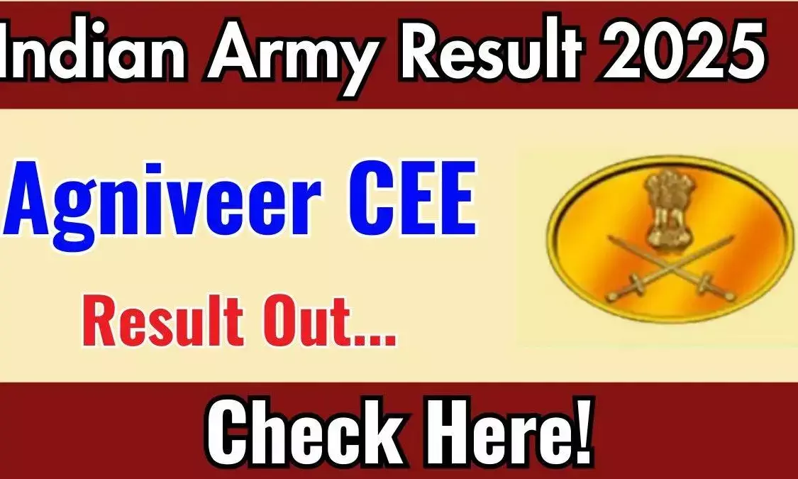 Indian Army Agniveer CEE 2025 Result Declared at joinindianarmy.nic.in — Direct Link, Steps to Check