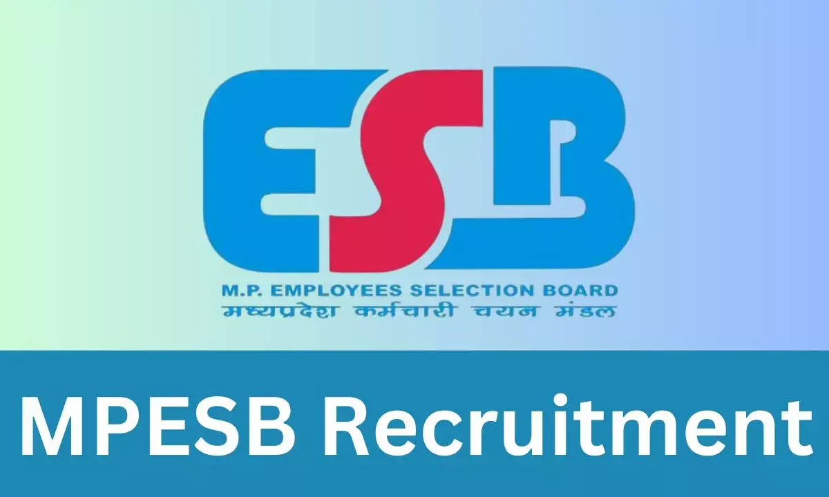 MPESB Paramedical Recruitment 2025: Apply for 752 Group-5 Posts by August 11