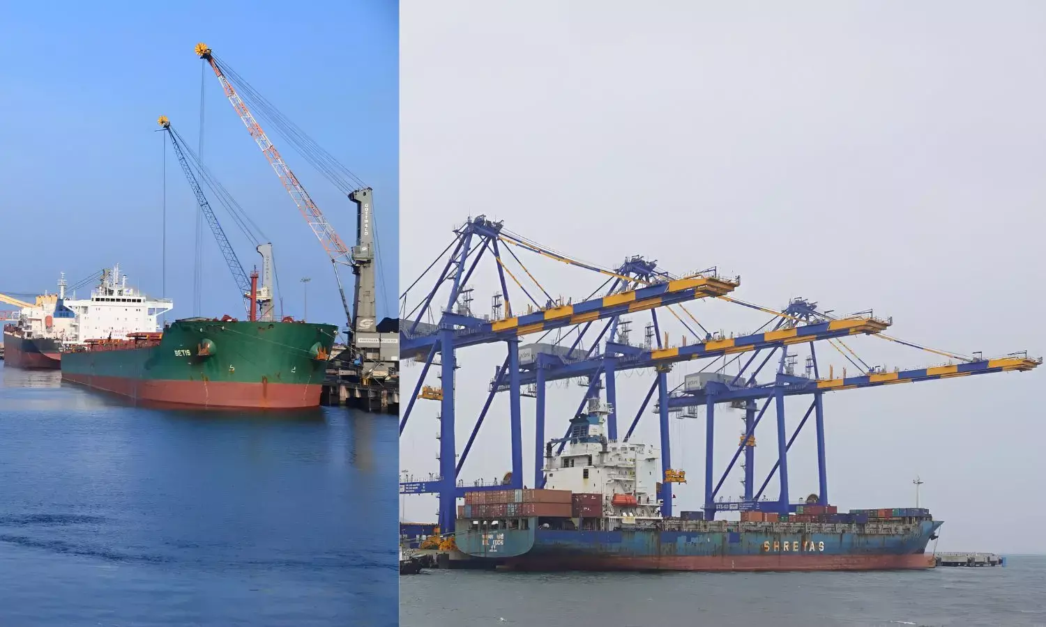 Gangavaram Port berths vessel with draft of 18.2 metre draft Gangavaram Port berths vessel with draft of 18.2 metre draft