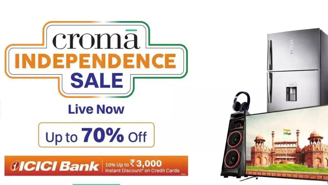 Croma Independence Day Sale 2025: Best Deals on TVs, Laptops, and More Croma Independence Day Sale 2025: Best Deals on TVs, Laptops, and More