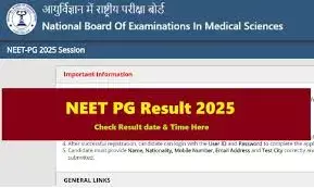 NEET PG 2025 Result Likely Today at nbe.edu.in, natboard.edu.in – Live Updates on Download Link and Cut-Off