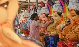 Ganesh Idol Sales Surge in Vijayawada as City Prepares for Vinayaka Chavithi
