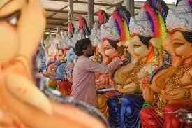 Ganesh Idol Sales Surge in Vijayawada as City Prepares for Vinayaka Chavithi