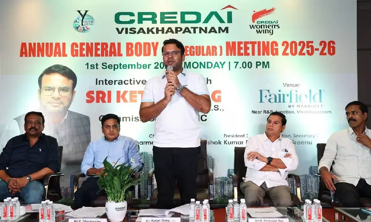 Credai Visakhapatnam chapter focuses on improving civic infra