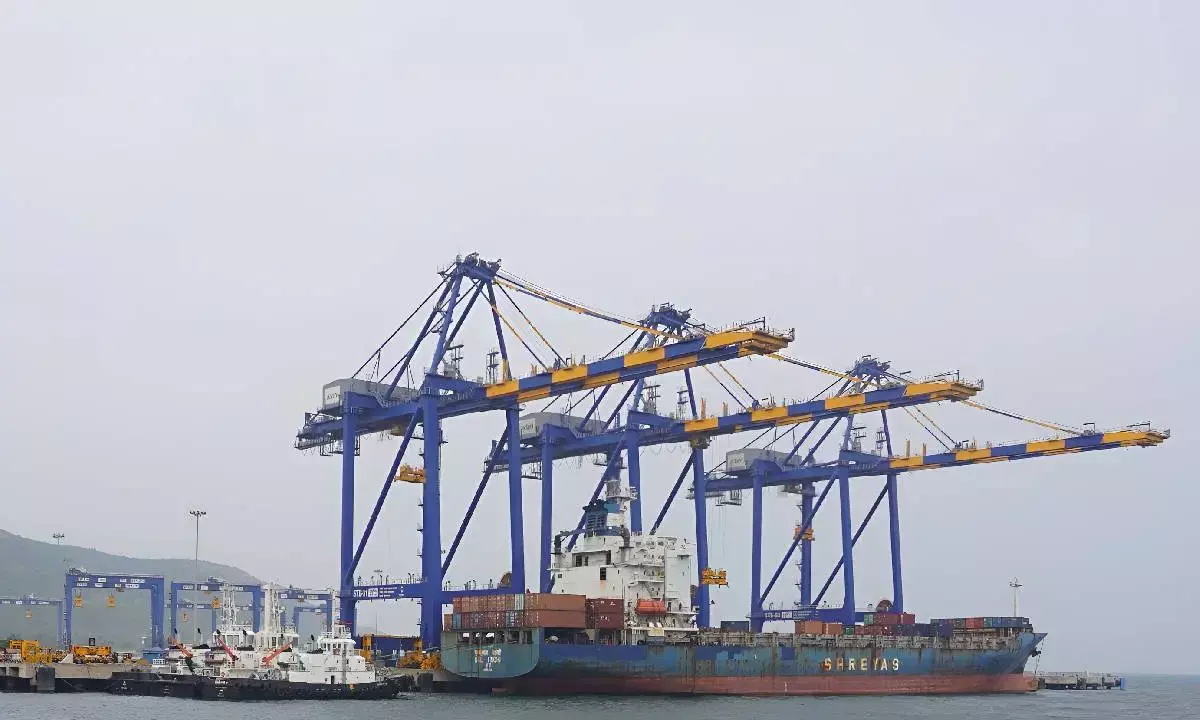 Gangavaram Port record in handling vessels