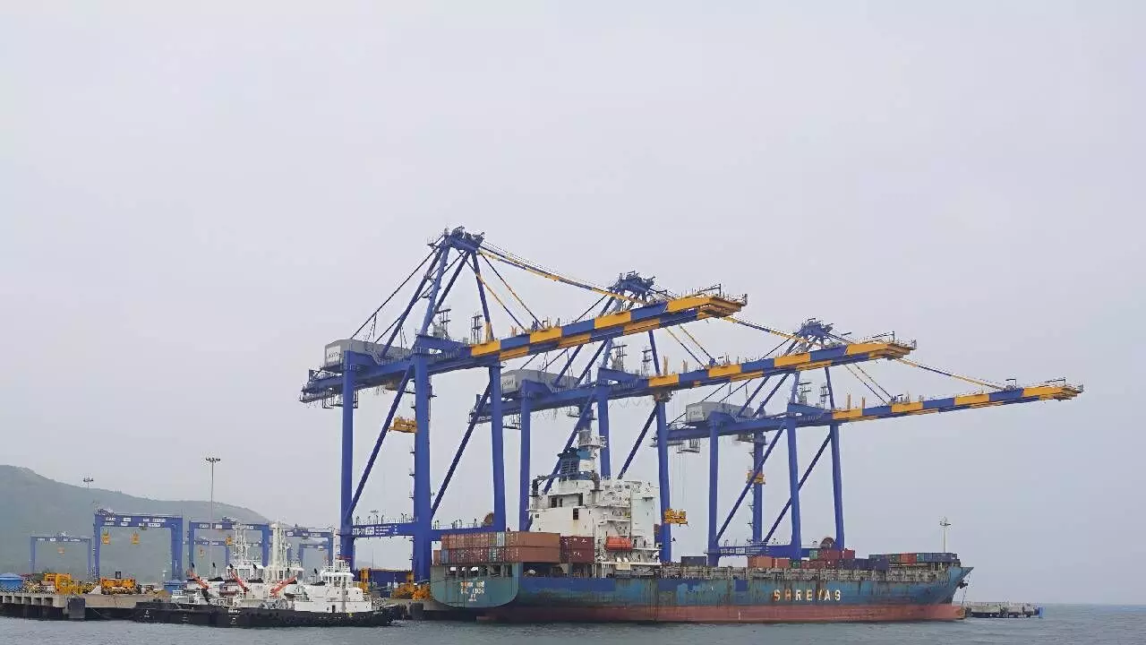 Gangavaram Port record in handling vessels Gangavaram Port record in handling vessels