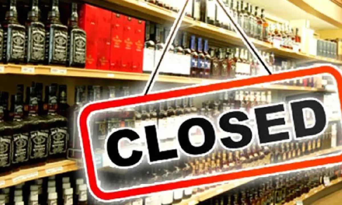 Liquor shops to be closed for 36 hours