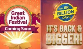 Flipkart Big Billion Days vs Amazon Great Indian Festival 2025: India’s Biggest Online Sale War Returns