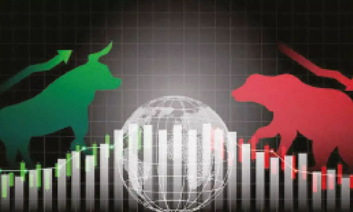 Benchmarks remain flat after 2-day rally in volatile session