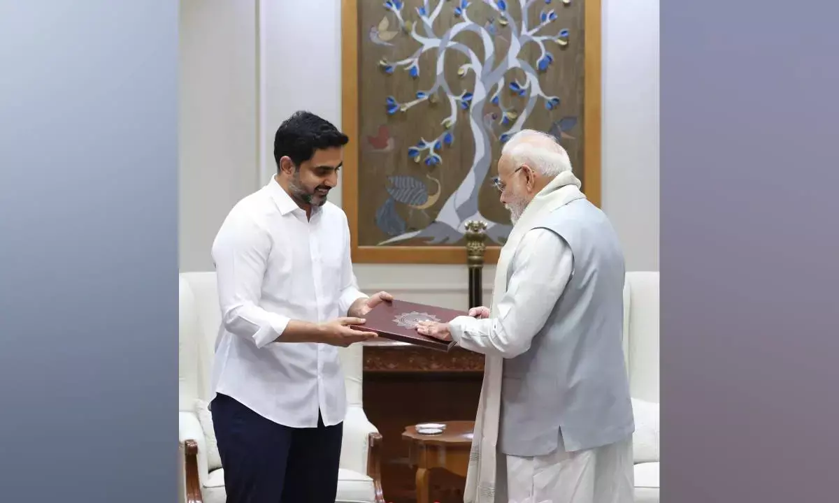 IT Minister Lokesh calls on PM, seeks larger support on AP’s development