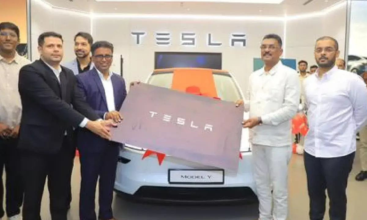 Tesla delivers 1st car in India as Maha minister buys Model Y