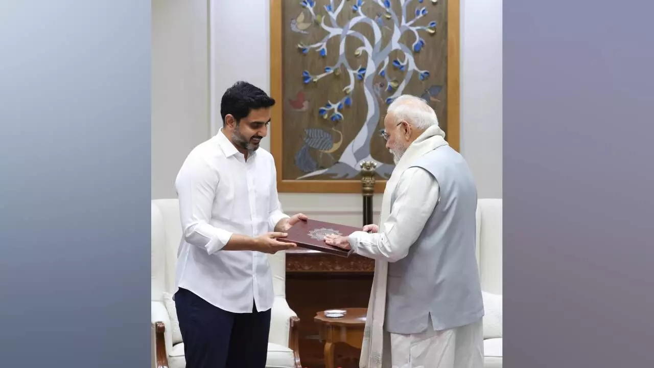 IT Minister Lokesh calls on PM, seeks larger support on AP’s development