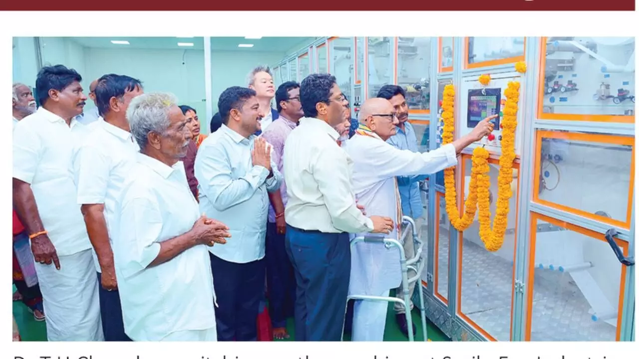 Telecom luminary inaugurates Smile Eco Industries at Sri City Telecom luminary inaugurates Smile Eco Industries at Sri City