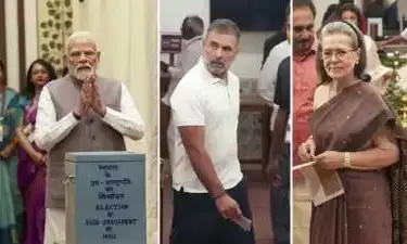 Vice President Election 2025 Live: PM Modi, Rahul Gandhi Cast Votes | NDA vs INDIA Face-Off