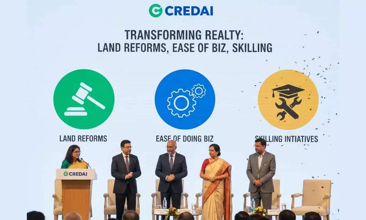 Credai for land reforms, ease of doing business, skilling to transform realty