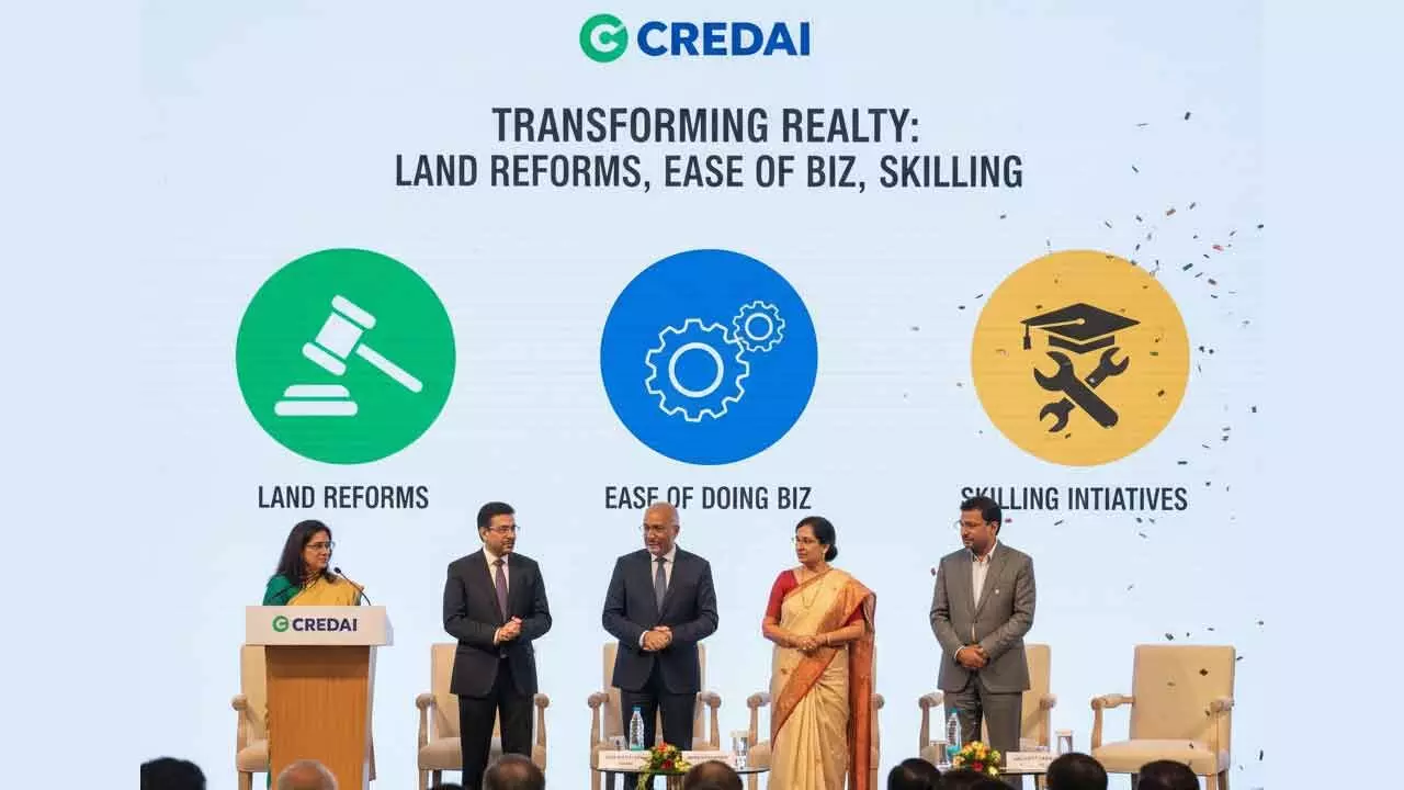 Credai for land reforms, ease of doing business, skilling to transform realty Credai for land reforms, ease of doing business, skilling to transform realty
