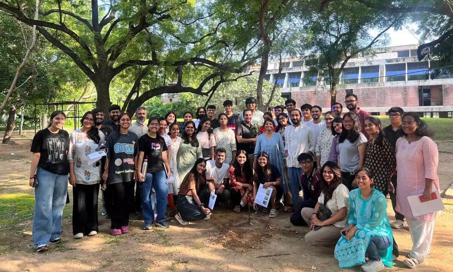CEPT University organises plantation drive CEPT University organises plantation drive