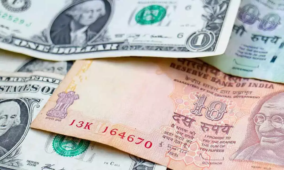 Rupee rises 25ps to 87.84/$
