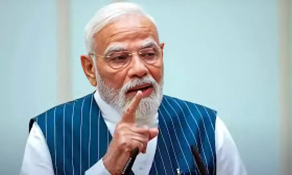 PM Modi Recalls 2014 Article on India’s Trade Hurdles, Links It to GST Reforms