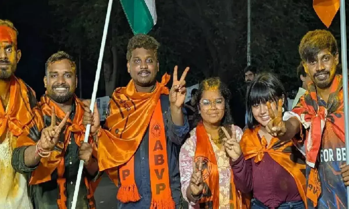 ABVP sweeps Hyderabad University students’ union polls