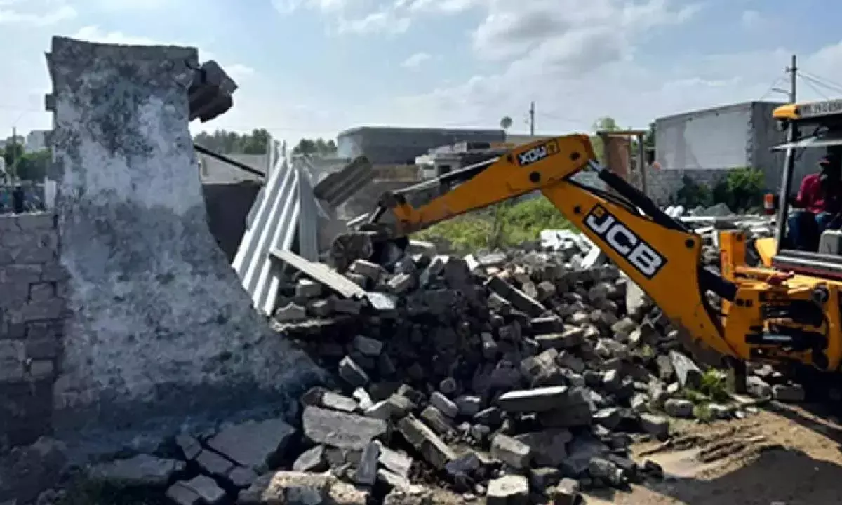 HYDRAA launches demolition drive in Gajularamaram to tackle encroachments