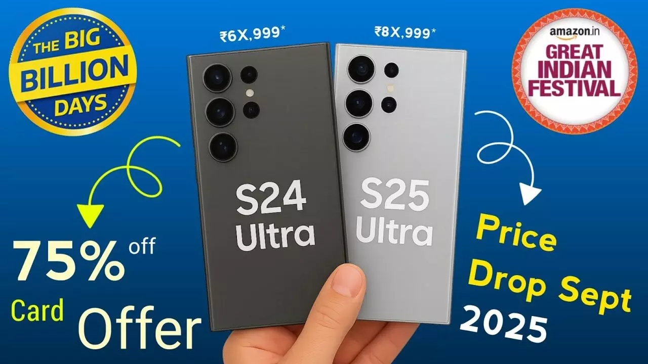 Samsung Galaxy S25 Ultra, S24 Ultra & S23 Ultra Get Massive Discounts on Amazon & Flipkart Sale 2025