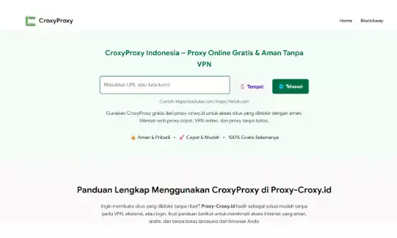 CroxyProxy – Akses Situs yang Diblokir dengan Aman dan Cepat di Proxy-Croxy.id