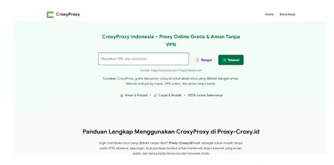 CroxyProxy – Akses Situs yang Diblokir dengan Aman dan Cepat di Proxy-Croxy.id