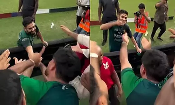 India ko chhorna mat: Haris Rauf reacts as Pakistan fan pleads for win ahead of Asia Cup final India ko chhorna mat: Haris Rauf reacts as Pakistan fan pleads for win ahead of Asia Cup final