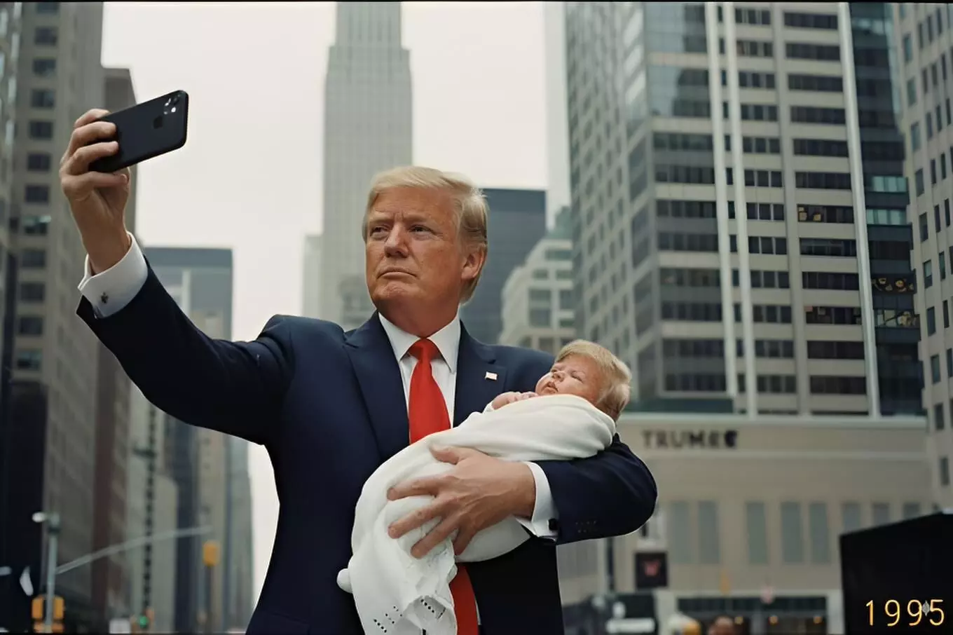 Google Gemini AI Photo Editing Prompt: How to Create a Retro Selfie Holding a Baby Version of Yourself