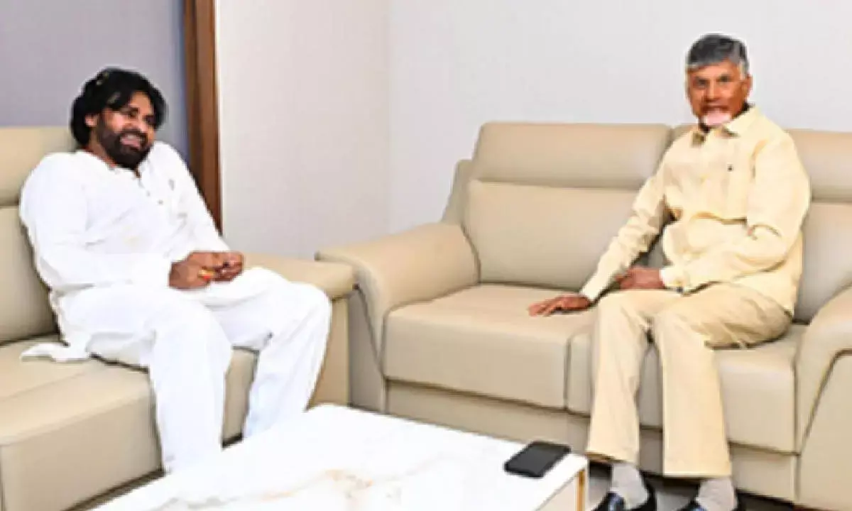 CM Naidu visits ailing Pawan Kalyan in Hyd