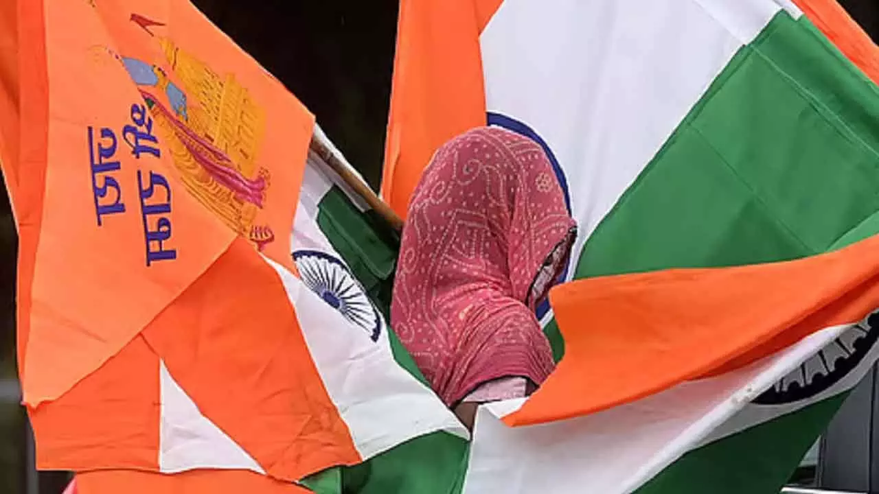 Can reviving symbol of Bharat Mata with saffron flag unite India?