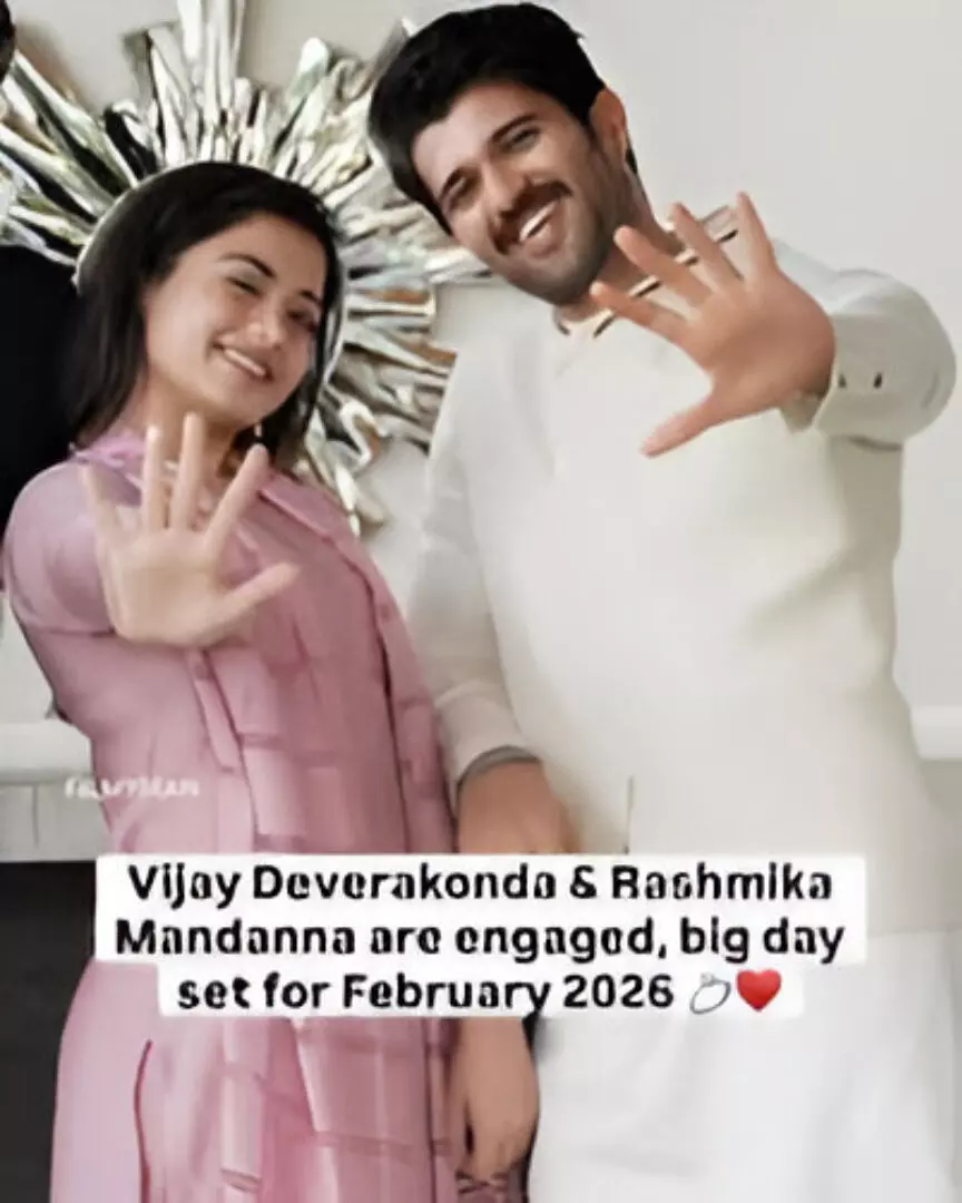 Rashmika Mandanna and Vijay Deverakonda Officially Engaged, Wedding Set for 2026