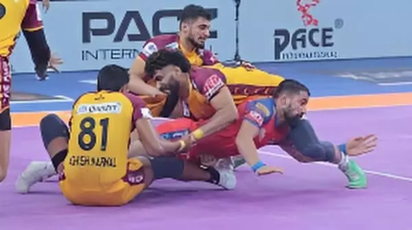 Pro Kabaddi League 2025: Telugu Titans Extend Winning Streak, Beat UP Yoddhas 40-35