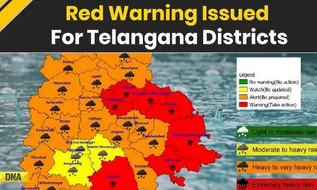 Telangana Weather Alert: Scattered Storms and Rains in Hyderabad & Nearby Districts