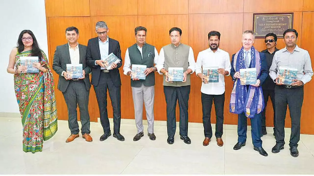 Tg govt, HealthArk launch coffee table book showcasing Hyd’s GCCs Tg govt, HealthArk launch coffee table book showcasing Hyd’s GCCs
