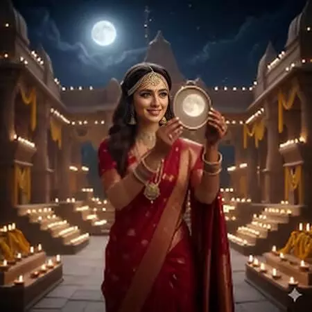 Karwa Chauth 2025: Top 10 AI Prompts To Create Stunning 4K Saree-Inspired Portraits Using Google Gemini Nano Banana Karwa Chauth 2025: Top 10 AI Prompts To Create Stunning 4K Saree-Inspired Portraits Using Google Gemini Nano Banana