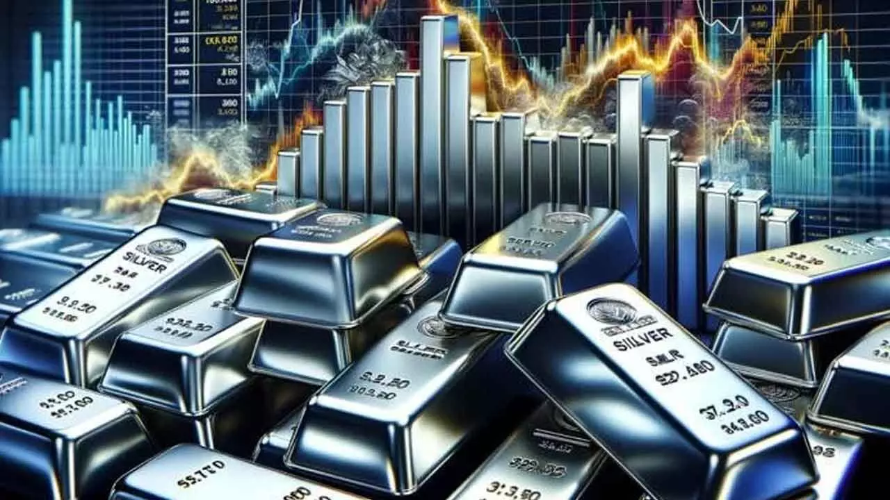 Silver surges Rs 6,000 to fresh peak of `1.63L/kg Silver surges Rs 6,000 to fresh peak of `1.63L/kg