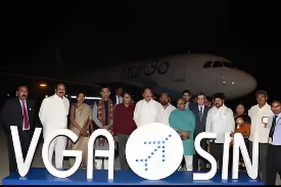 Vijayawada–Singapore Direct Flight Service to Begin from November 15