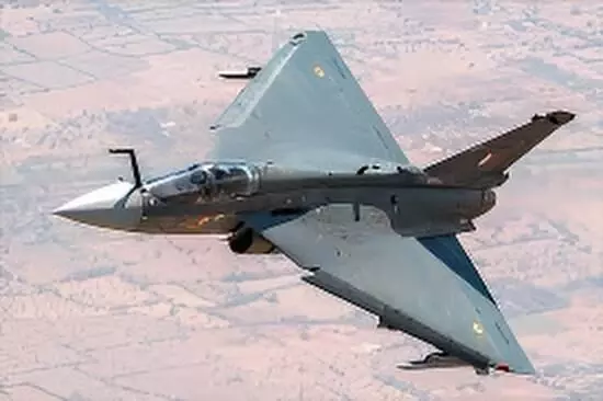 First Tejas Mk1A Fighter Aircraft Rolls Out from HAL Nashik, Receives Water Cannon Salute First Tejas Mk1A Fighter Aircraft Rolls Out from HAL Nashik, Receives Water Cannon Salute