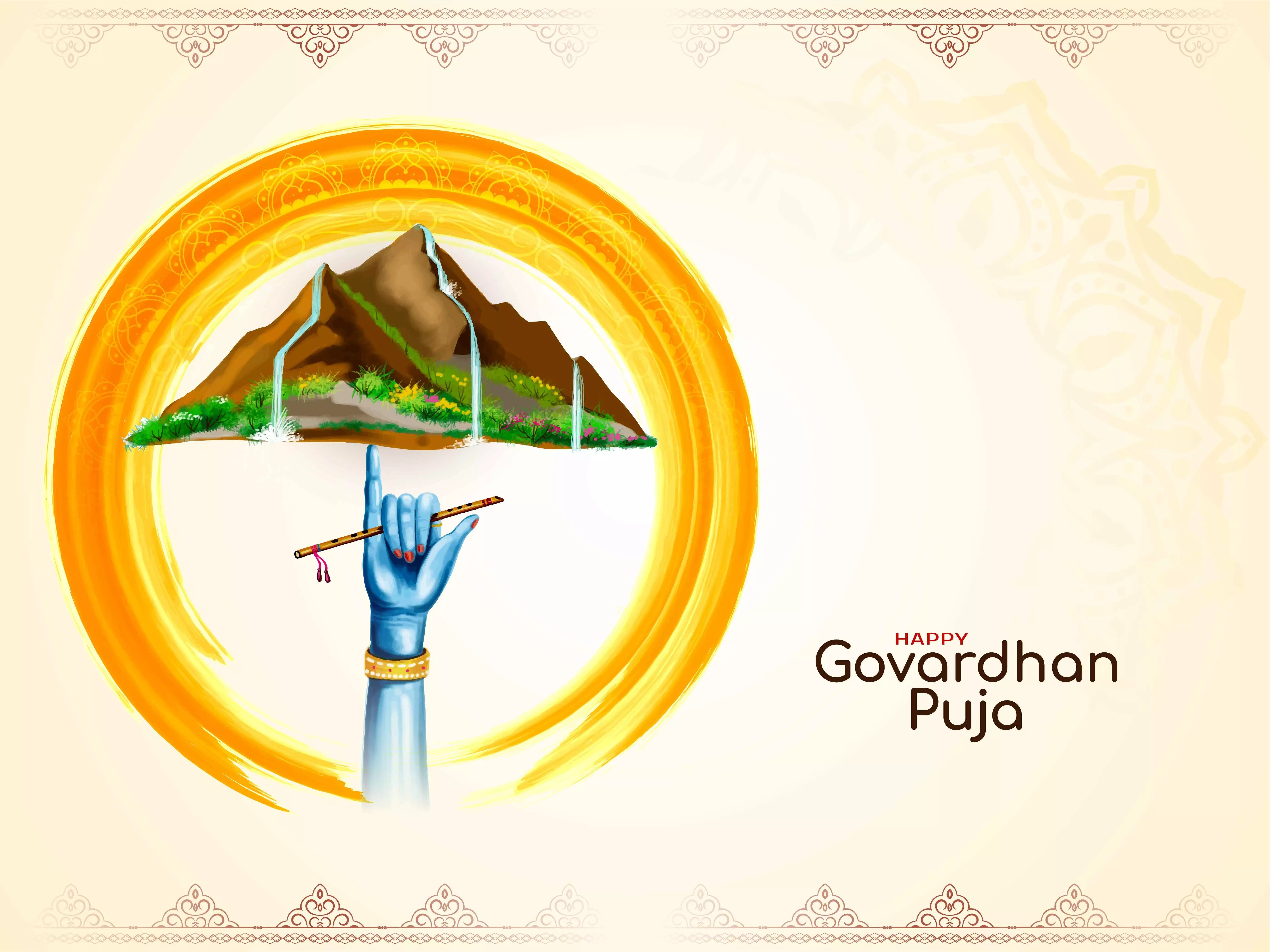 Happy Govardhan Puja 2025: Best Wishes, Quotes, Messages, Greetings, Images, and GIFs to Share Happy Govardhan Puja 2025: Best Wishes, Quotes, Messages, Greetings, Images, and GIFs to Share
