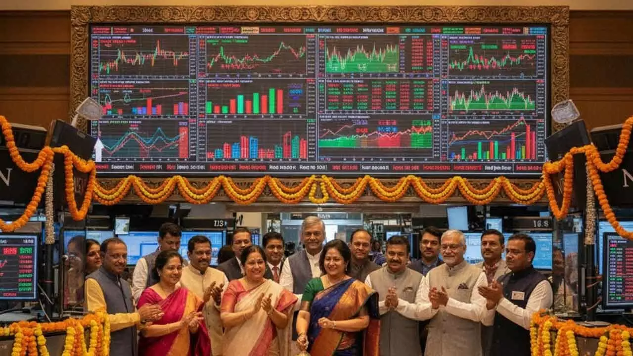 For the first time Muhurat trading was conducted in afternoon For the first time Muhurat trading was conducted in afternoon