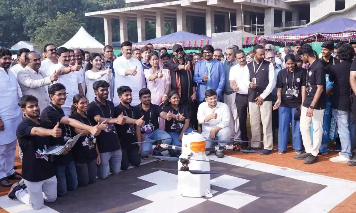 KLEF students launch 3 satellites