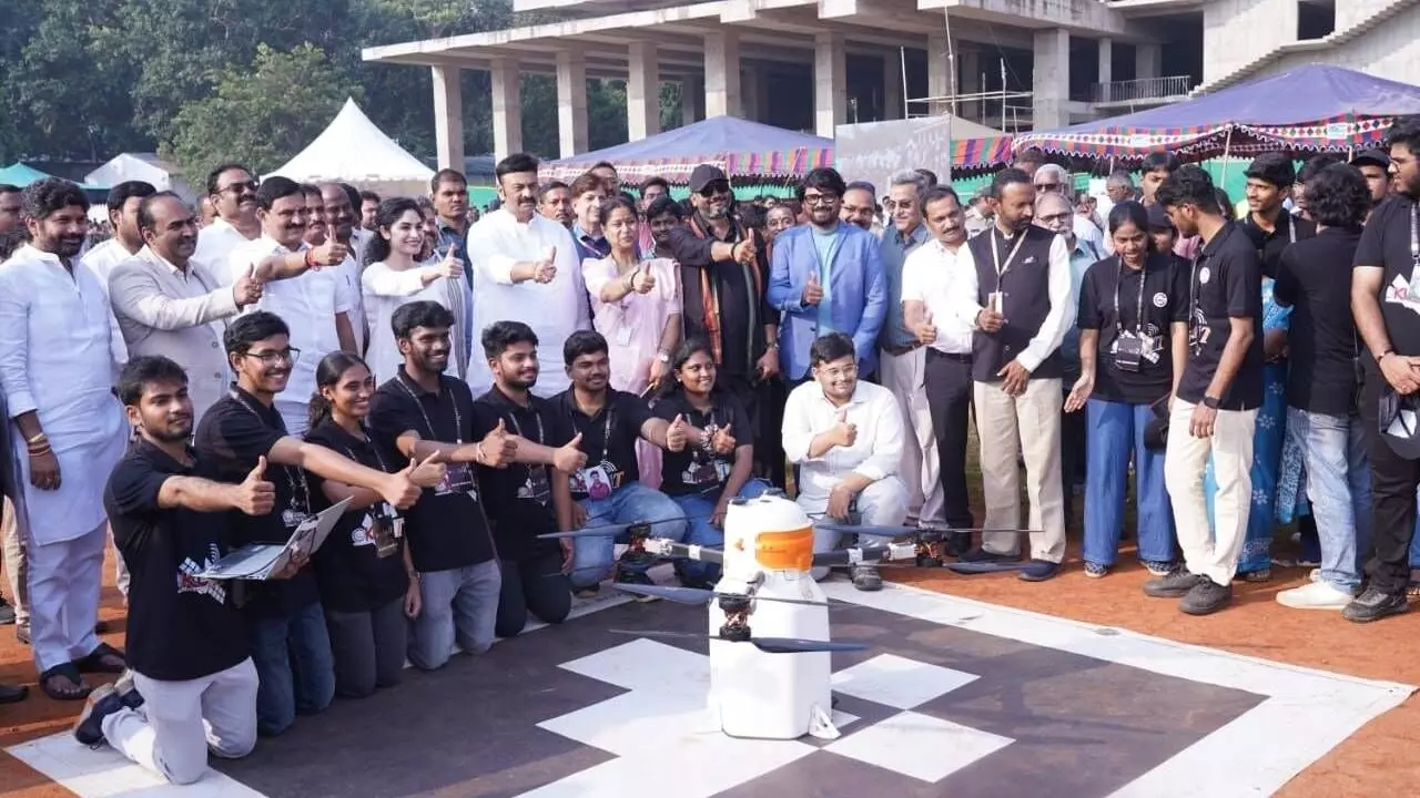 KLEF students launch 3 satellites KLEF students launch 3 satellites