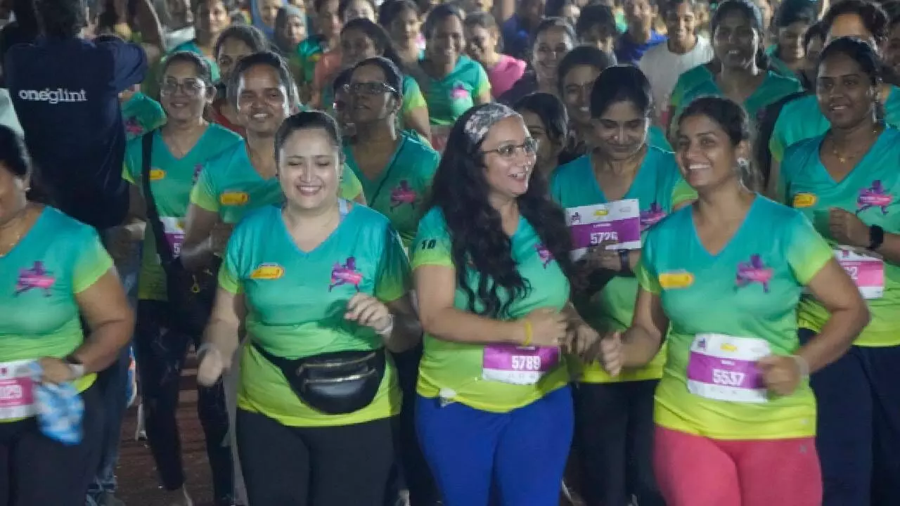 Over 1,000 women illuminate Hyderabad streets at starlight strides night run 2025