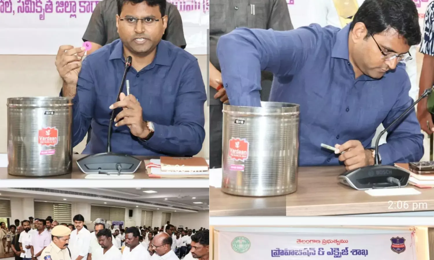 Liquor Shop Licenses Allotted Transparently Through Lucky Draw Under Collector B.M. Santhosh’s Supervision.