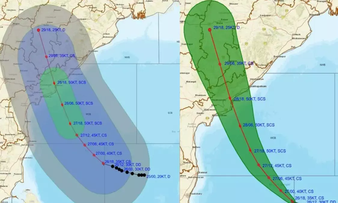 Cyclone Montha: IMD Issues Orange Alert in 12 Telangana Districts for Oct 29