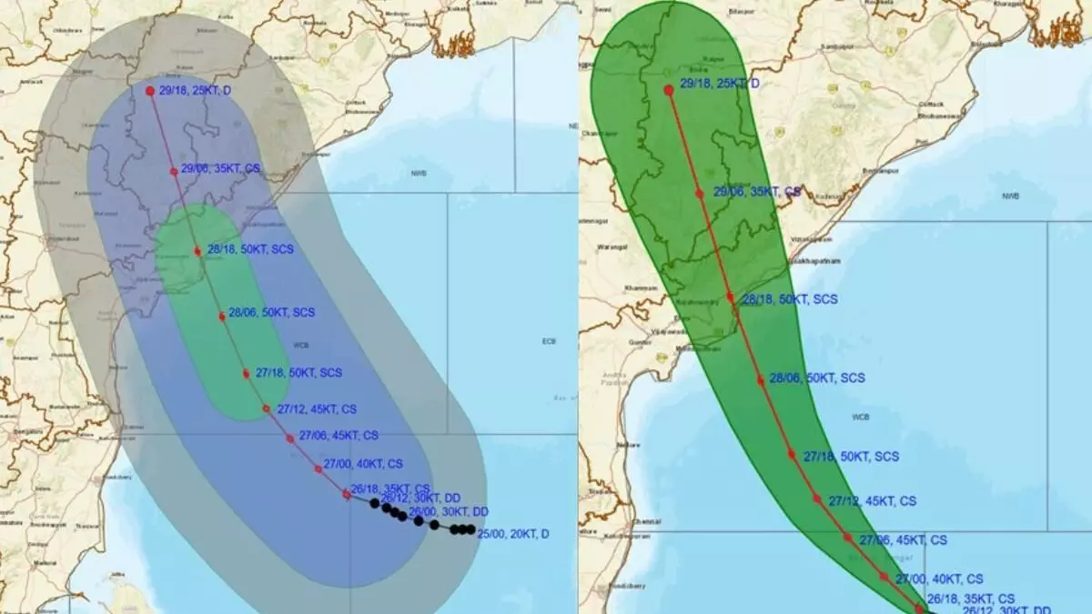 Cyclone Montha: IMD Issues Orange Alert in 12 Telangana Districts for Oct 29 Cyclone Montha: IMD Issues Orange Alert in 12 Telangana Districts for Oct 29