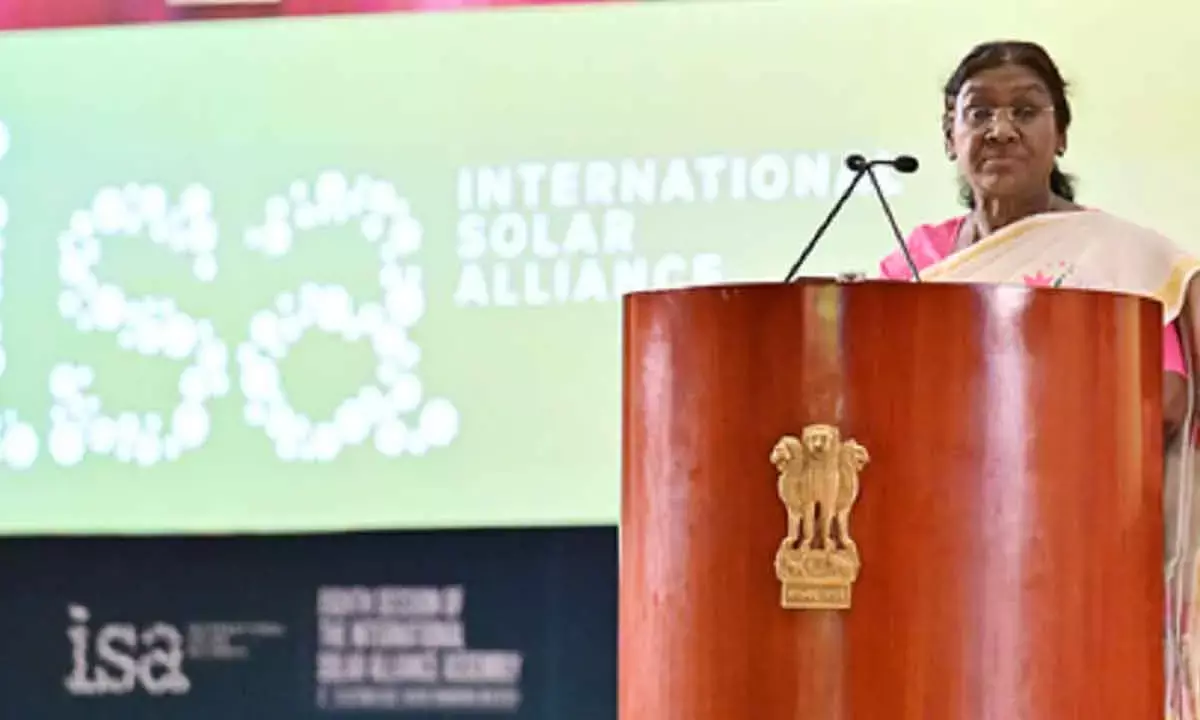 India aims to become global solar energy hub by 2050: Prez Murmu