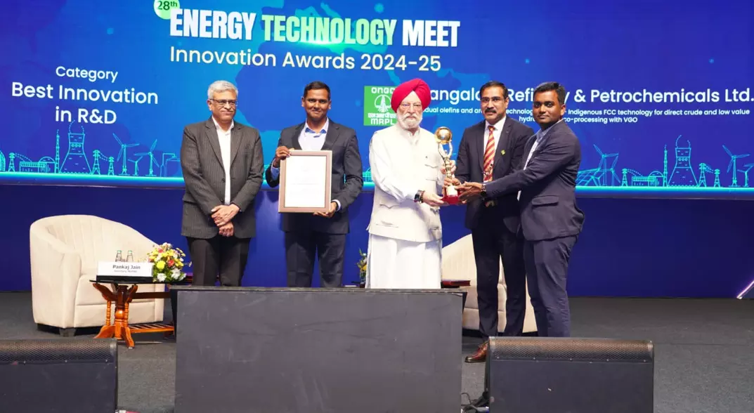 MRPL Bags Fourth Consecutive National Innovation Award for Refining Technology